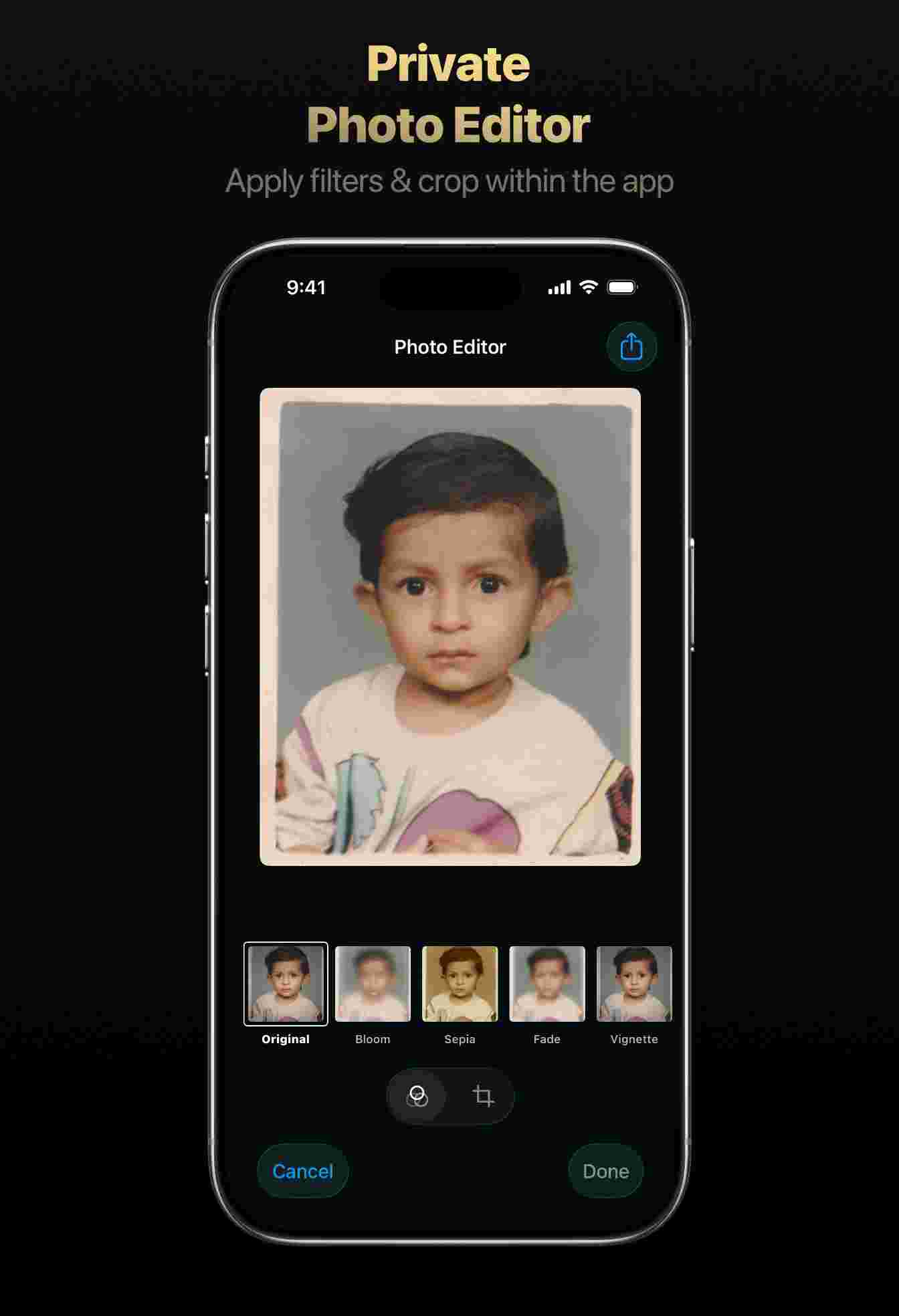Trustful - Hide Private Photos Vault. Private Photo Editor.